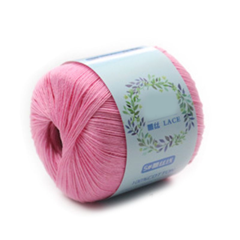1 Roll Mercerized Cotton Cord Thread Medium Fine Solid Color DIY Hand Knitting Yarn for Embroidery Crochet Pearl Lace: 19