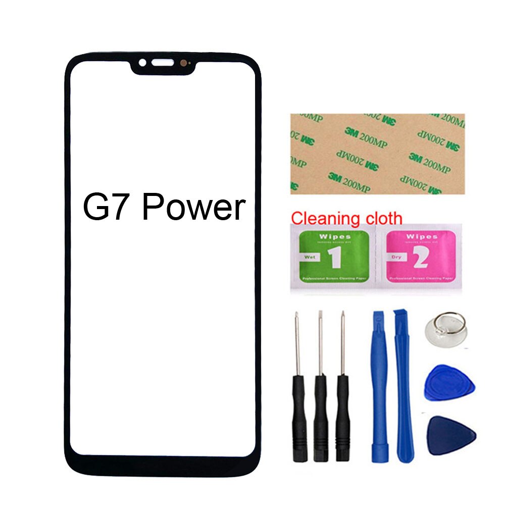 Per Moto G8 Gioco XT2015 del Pannello di Vetro Per Motorola Moto G7 Play/G7 Power XT1955 Vetro Anteriore (Senza touch Screen) esterno del Pannello Di Vetro: G7 Power Tools