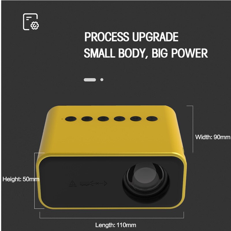 Mini LED Projector 320*240P Support 1080P HDMI USB Audio Home Theater Video Media Video Player Portable Game Beamer Proyector