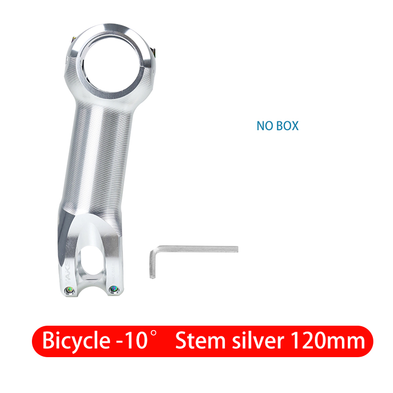 Wake Road Bike Bicycle Accessories Stem Handlebar Stem 31.8mm 10 Degree Aluminum Alloy Lightweight for Cycling Silver Stem: Navy Blue