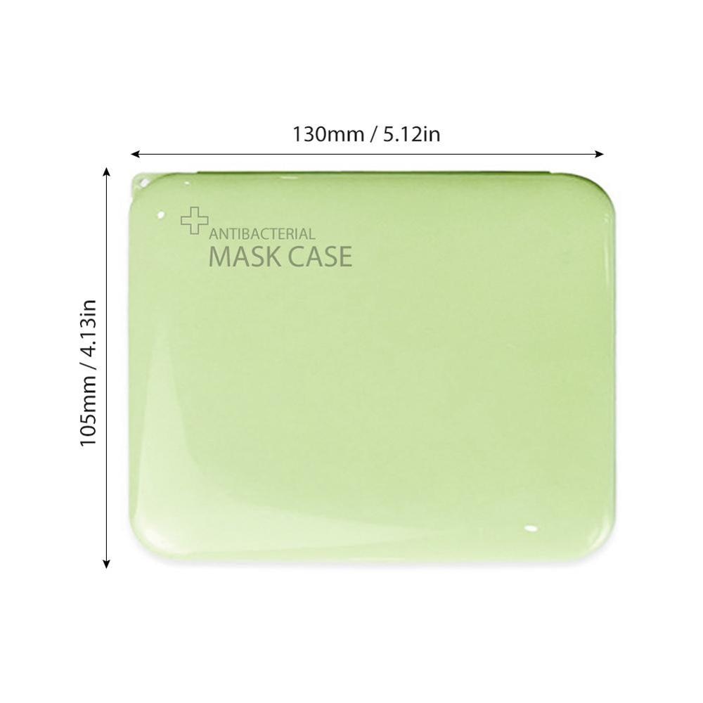 Caja de almacenamiento de mascarilla portátil Ion de plata titular de la máscara de desinfección fundas de caja de máscara guardar máscaras