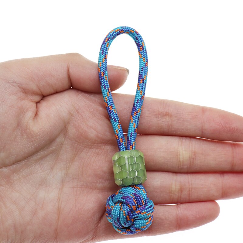 Hand Gevlochten Paracord Knopen Diy Sleutelhanger Camping Survival Gereedschap