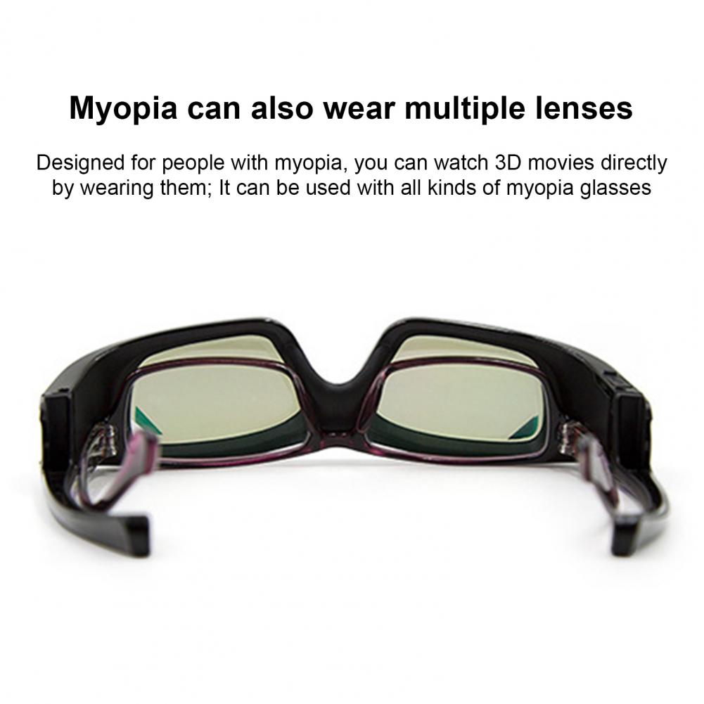 GetD-gafas 3D con obturador activo, lentes con imagen transparente negra, para proyectores DLP LINK 3D para XGIMI/Nut/Xiaomi General