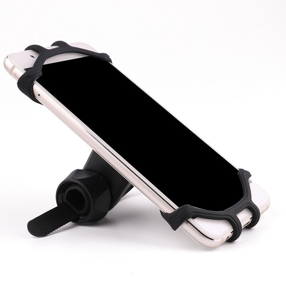 Universal Car Bike Motorcycle Mobile Phone Stand Holder Silicone Non-slip Buckle Pull Phone Mount Handlebar Bracket phone stand