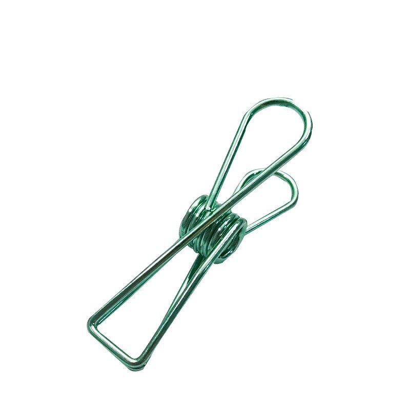 Dailylike 1PC Colorful Binder Clip Creasing Edges Metal Clip File Clips for School Office Medium Paper Clip Bookbinding Tool: 3