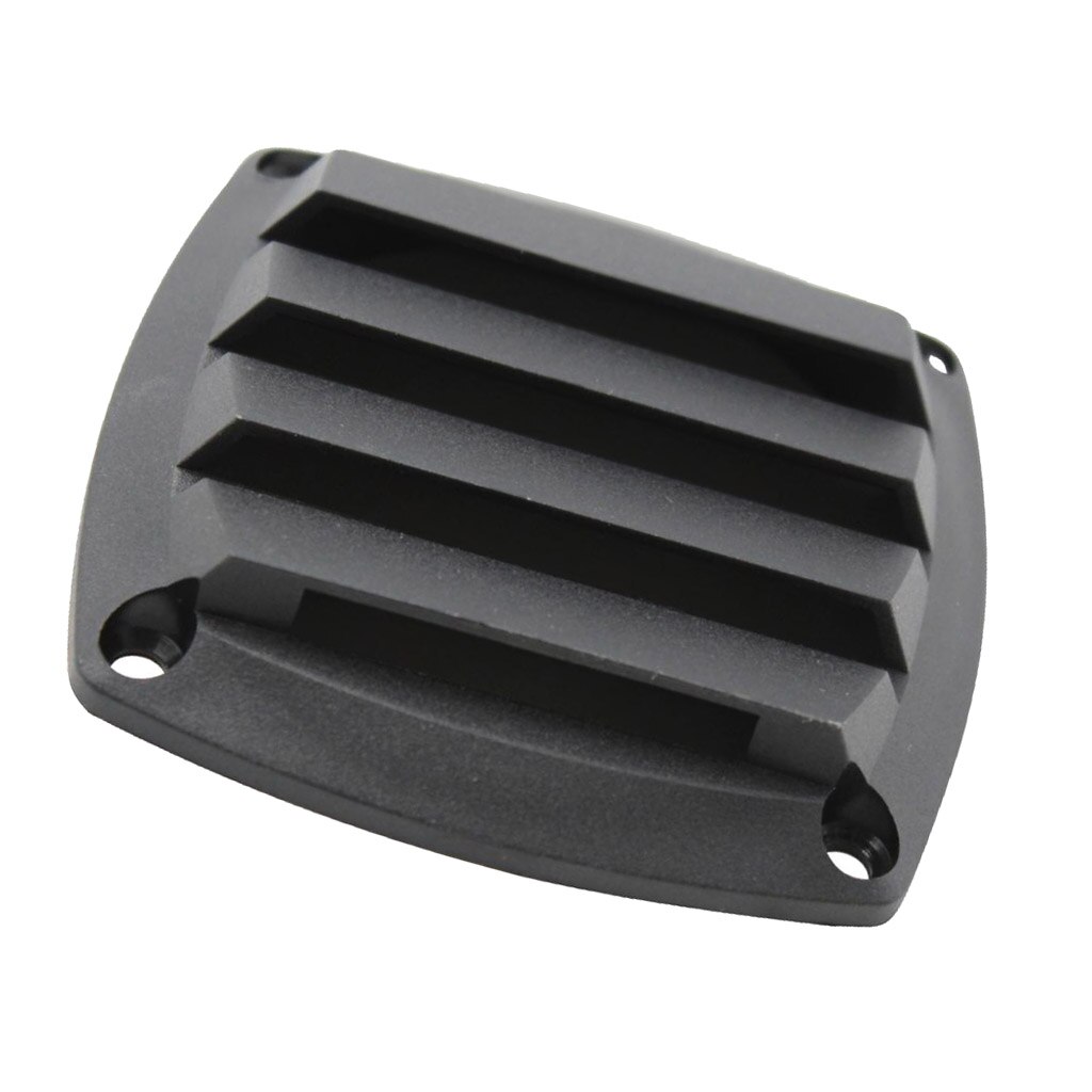 8.5x 8.5x2.5cm Marine Plastic Vents Hull Air Vent Boat Marine Louvered Vent Boat Deck Hardware for 3Inch Tube Hose Black