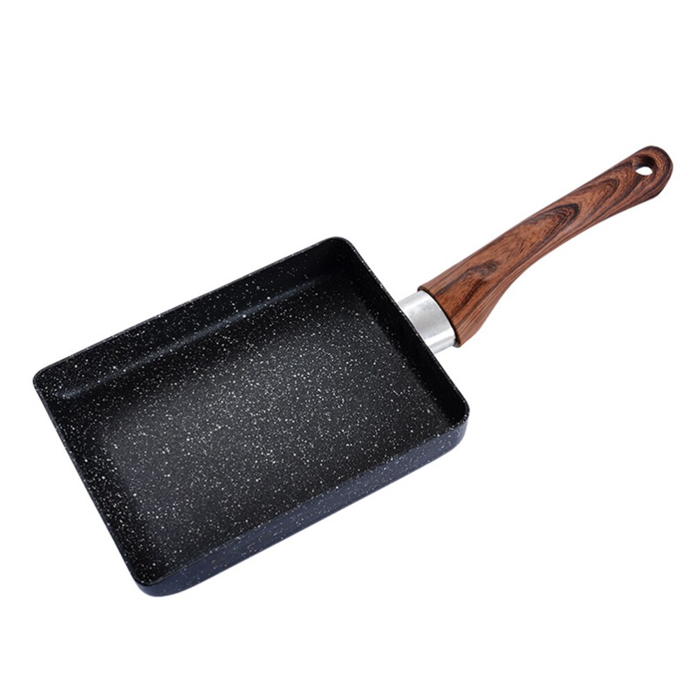 Non-stick Cooking Pan Multi-functional Breakfast Skillet Griddle Pan Pancake Making Pan for Home Restaurant (Black)