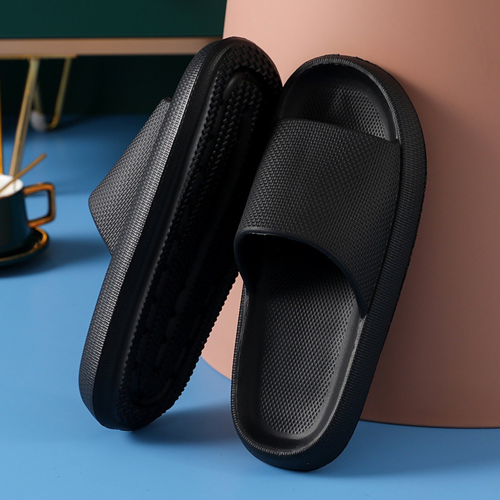 Bathroom Shower Slippers For Women And Men Summer Soft Sole Indoor Home House Pool Slippers