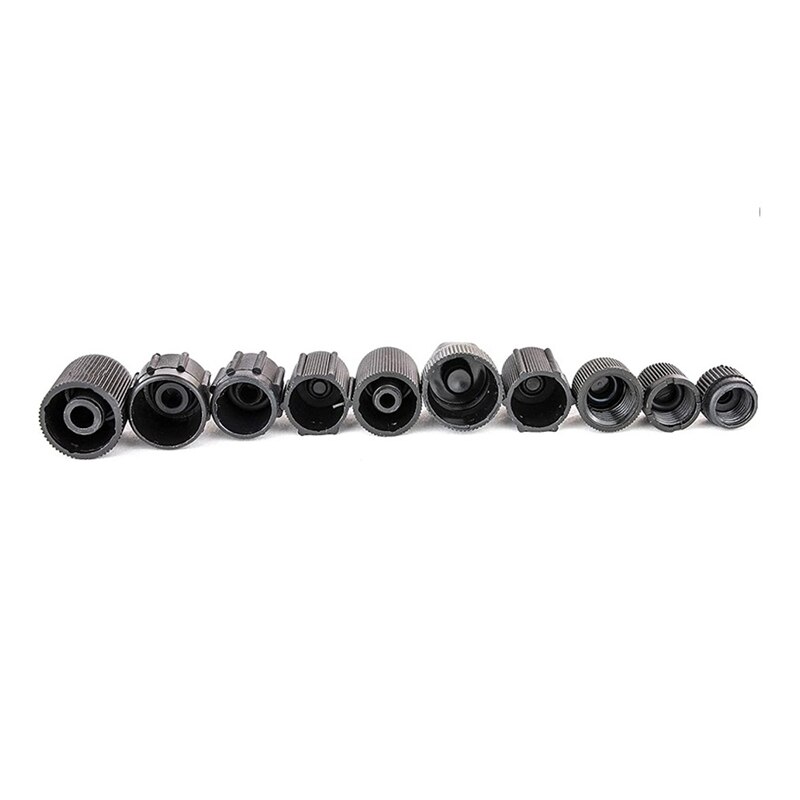 170Pcs Universal Air Conditioning R134A R12 High Low Side Valve Core Service Port Dust Cap Replacement Set