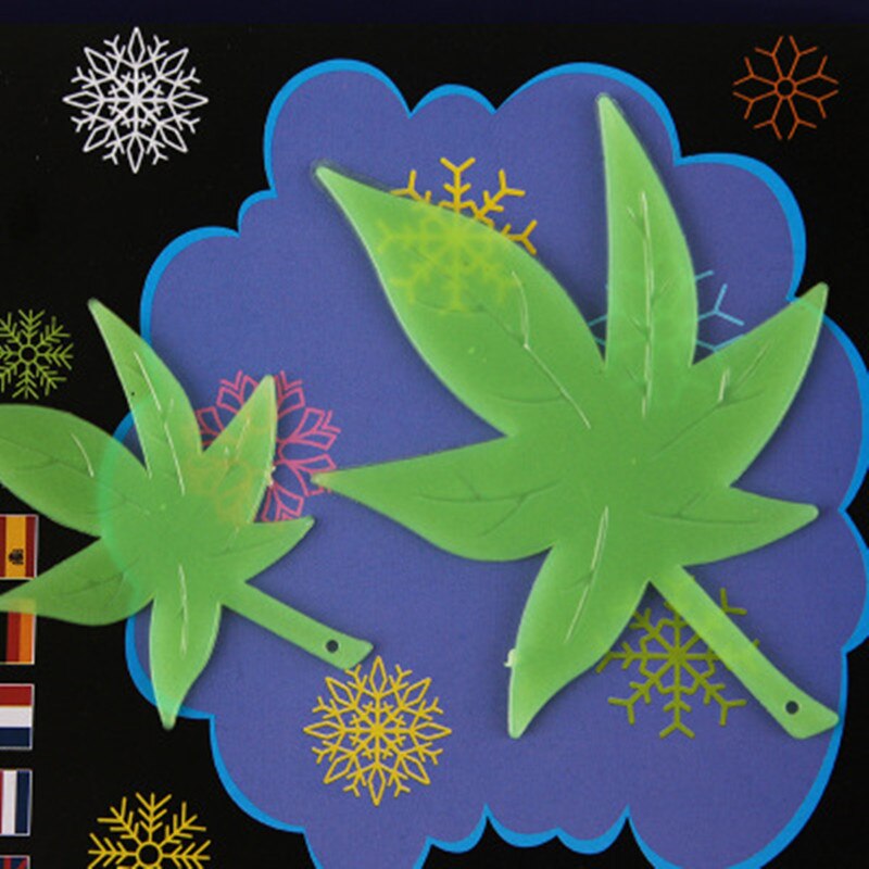 Maple Leaf Glow In The Dark Sterren Stickers Kid S Slaapkamer Kamer Thuis Wall Decor