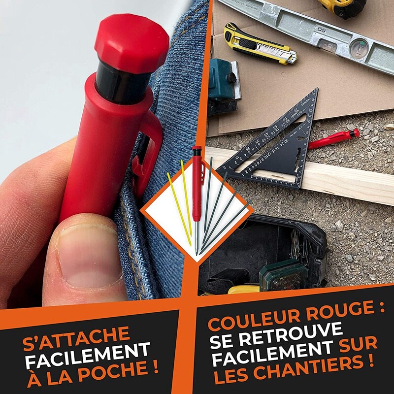 Solid Carpenter Pencil Set For Construction Tul Pens Fine Point Grease Mechanical Pencils Wood Marker/Best Marking Tools