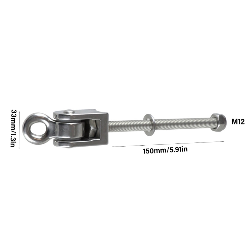 Hammock Swing Hanger Carabiner Hook Stainless Steels Swing Hook with Bearing for Indoor/Outdoors Swing Hardware Enduring