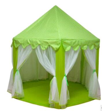 Draagbare Kinderen Kids Play Tenten Outdoor Tuin Vouwen Speelgoed Tent Pop Up Kids Meisje Prinses Kasteel Outdoor playhouse Kids Tent: green