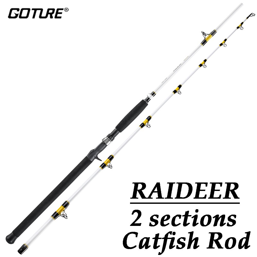 Goture RAIDERR 2-Sections Casting Rod Catfish Rod 2.13m 2.28m M Fishing Rod For Lake River Carp fish Fishing Tackle