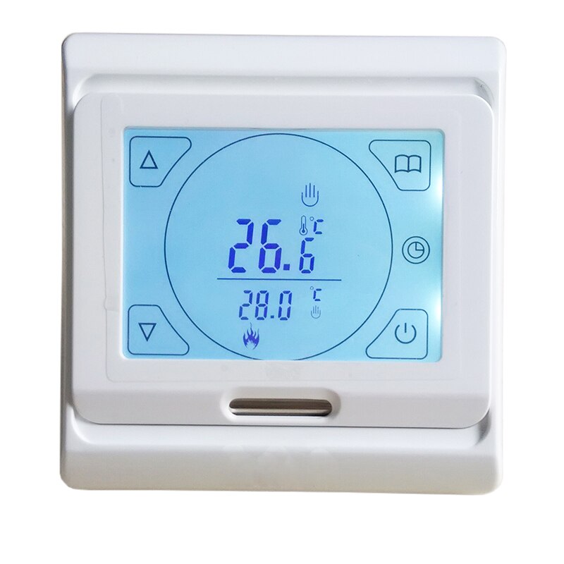 Kan uit Rusland vloerverwarming LCD programmeerbare touch screeen digitale verwarming thermostaat kamerthermostaat