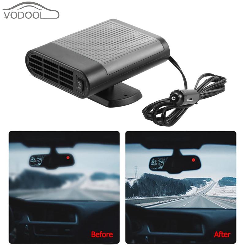 DC12V Car Electric Fan Heater Winter Car Interior Heating Auto Car Windshield Defroster Demister Wind Dryer Air Purifier
