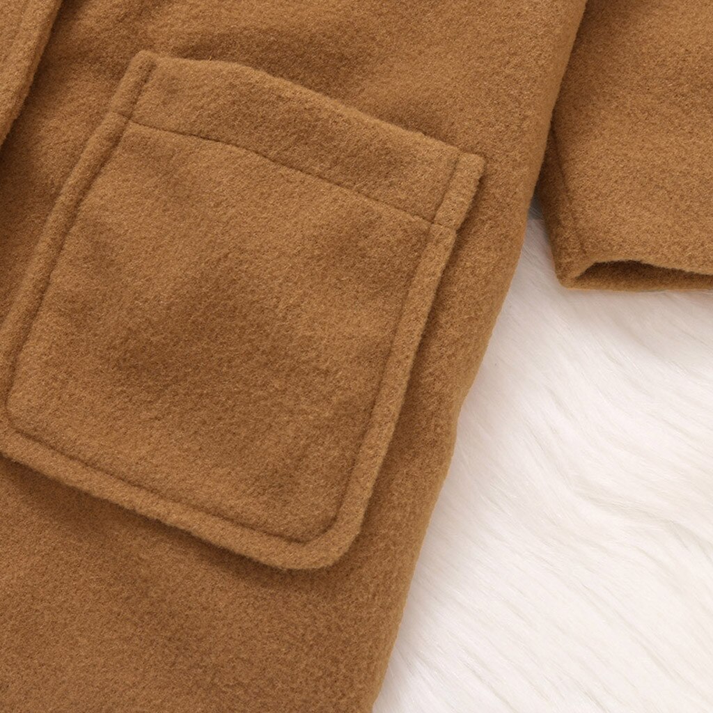 Toddler Baby Girls Long Sleeve Winter Solid Windproof Coat Warm Outwear Jacket Kids girls Winter cool Coat Clothes For Babys