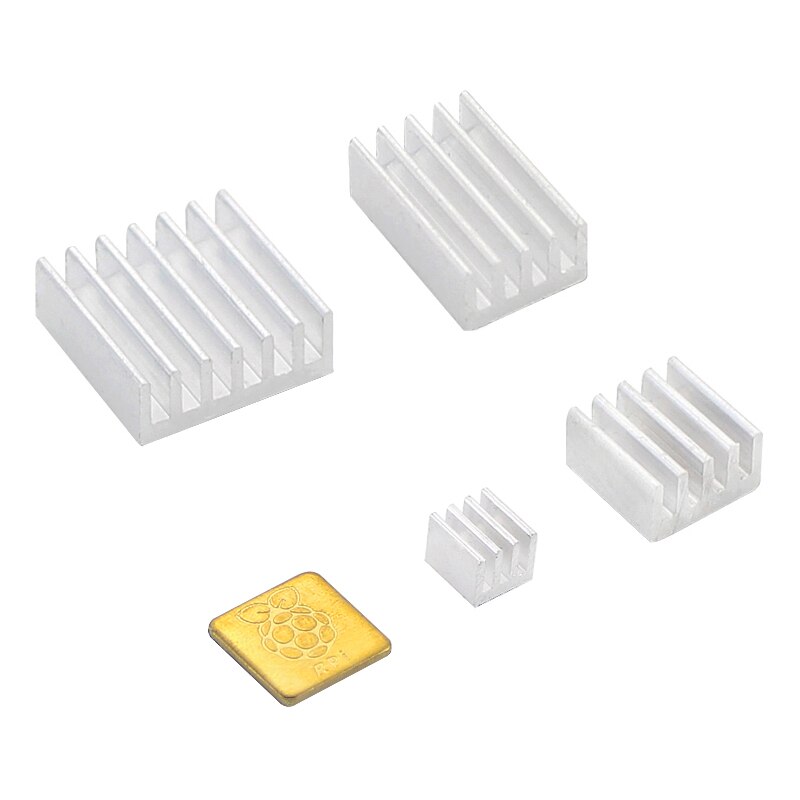 5 stuks raspberry  pi 4 model b koellichamen kit koelpad metalen radiator aluminiumlegering passieve koeling koellichaam voor raspberry  pi 4