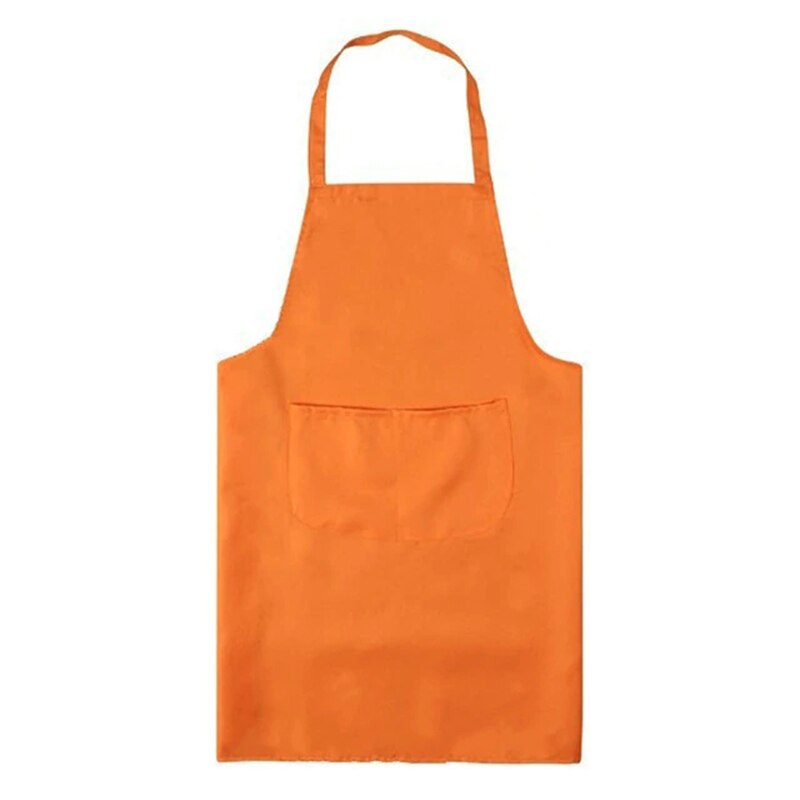 Womens Aprons Waterproof Oil-Proof Kitchen Apron With Pockets Chefs Baking BBQ Solid Color Sleeveless Apron Home Cleaning Tool: 09
