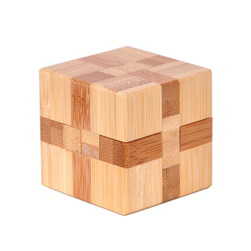 Holz 3D IQ Puzzle Kongming Schlösser Luban Lock Gehirn Teaser Logic Puzzle Cube Pädagogisches IQ Spiel Spielzeug für Erwachsene Kinder jugendliche: 4