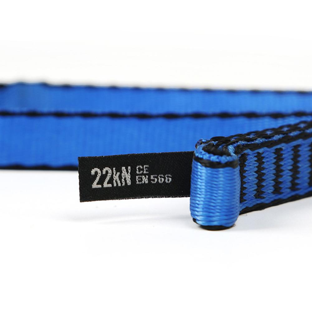 Rock Climbing Sling Rope Protector 22KN Nylon Outdoor Bearing Strap Reinforced Rope Belt Arborist Mountaineering Equipment Tools