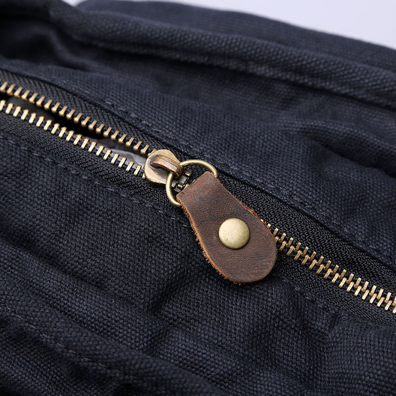 Bolso de hombro de lona de algodón para hombre, bandolera informal de viaje para ordenador portátil, bolso escolar, novedad