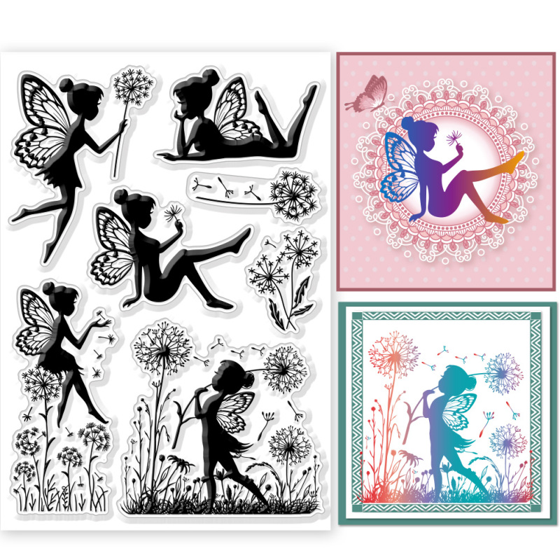 1pc fe-klare stempler til gør-det-selv scrapbooking blomster træ silikone stempelforseglinger gennemsigtige stempler til kortfremstilling fotoalbum