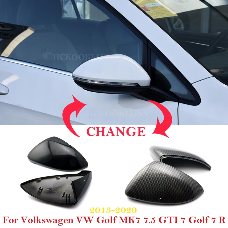 Rear View Side Auto Spiegel Cover Voor Volkswagen Vw Golf MK7 7.5 Gti 7 Golf 7 R ~ auto Achteruitkijkspiegel Case Cover