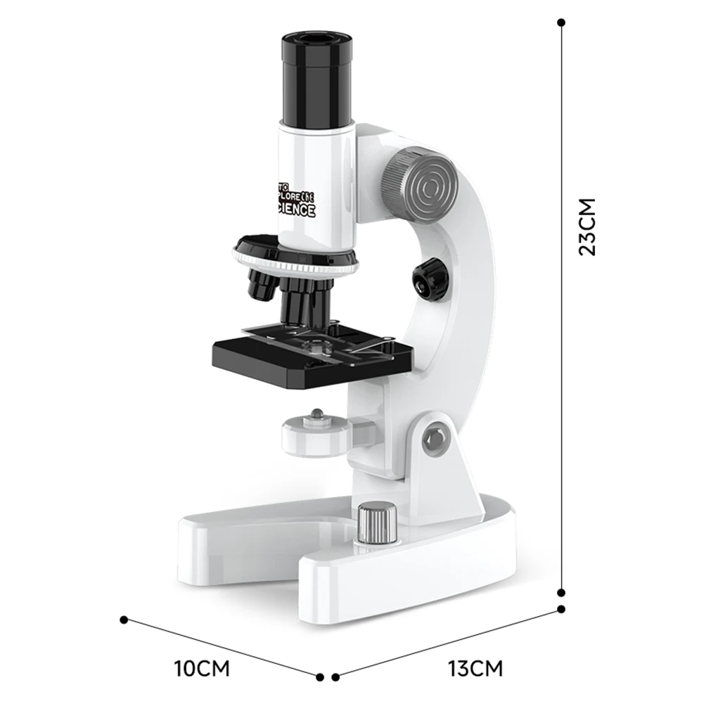 Microscopio óptico Monocular 200X-4800X, microscopio de biología Experimental de ciencia para estudiantes escolares, microscopio de laboratorio para niños