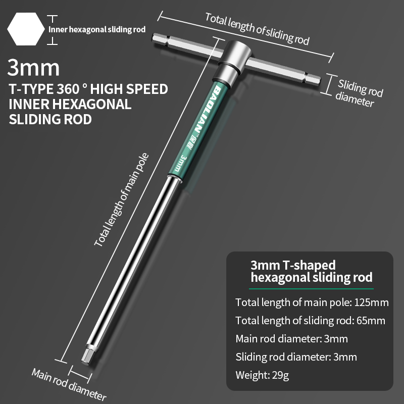 2/2.5/3/4/5/6/8/10mm Śrubokręt Torx Klucz dynamometryczny typu T Narzędzie ręczne robić naprawy rowerów Rozszerzony klucz nasadowy T