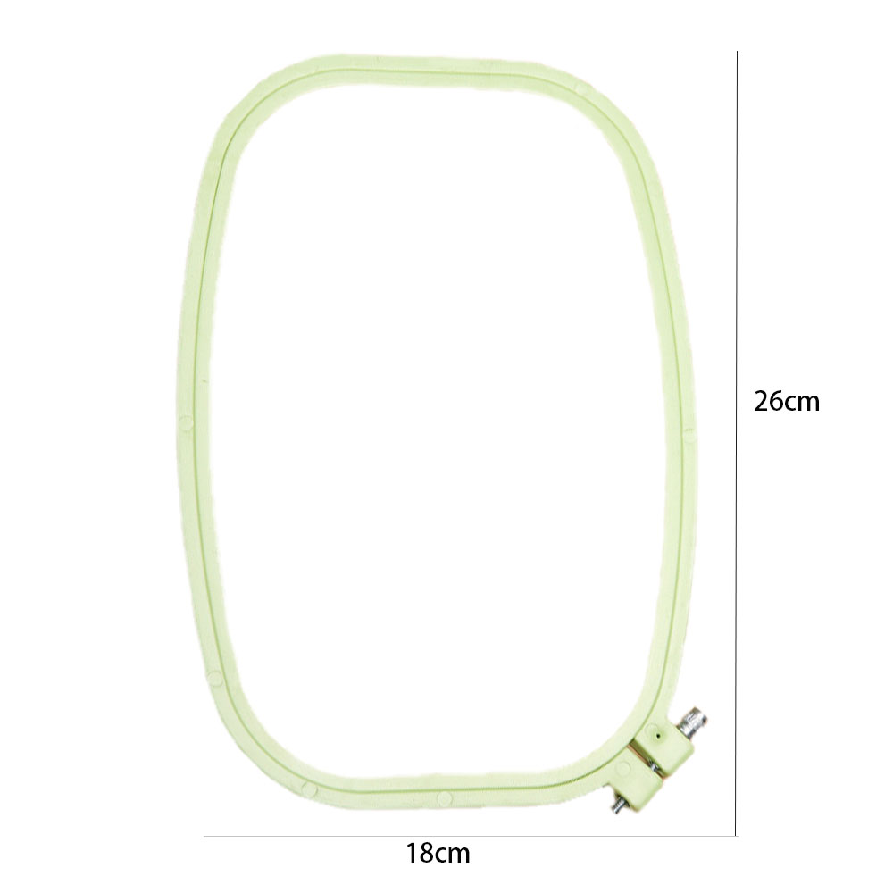 Obręcz robić haftowania z tworzywa ABS, prostokątna, kwadratowa, ramka robić haftowania, obręcz robić haftowania krzyżykowego, akcesoria robić szycia i rękodzieła.: żółte światło