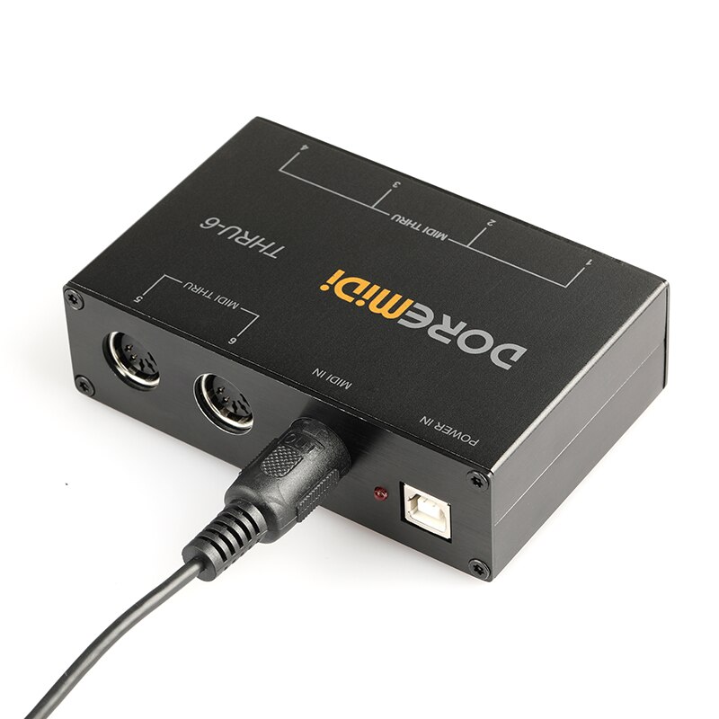 Doremidi Thru-6 Midi Thru 6 Thru Box Controller Adapter Converter 1 Input En 6 Uitgang