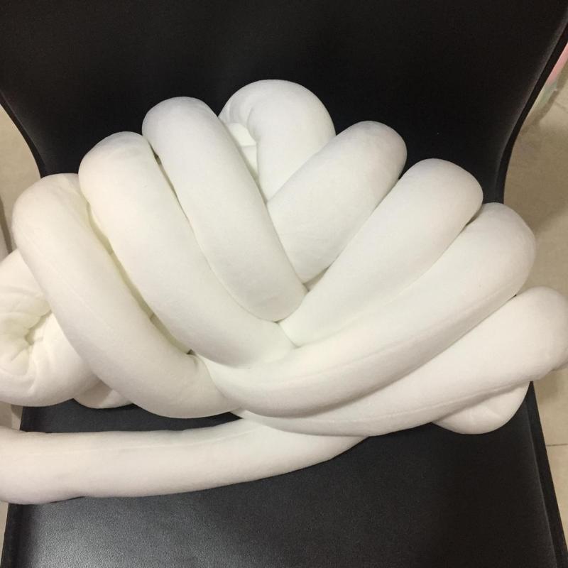 1kg 5-6cm diameter tykt super tykt tykt garn håndstrik hæklet blødt stort bomulds-diy-arm strikkegarn til babyseng flæse: Hvid