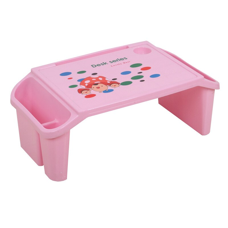 Early Education Table Baby Study Table Plastic Toy Desk Multi-Functional Writing Desk Children Bed Small Desk Eating Table Pink