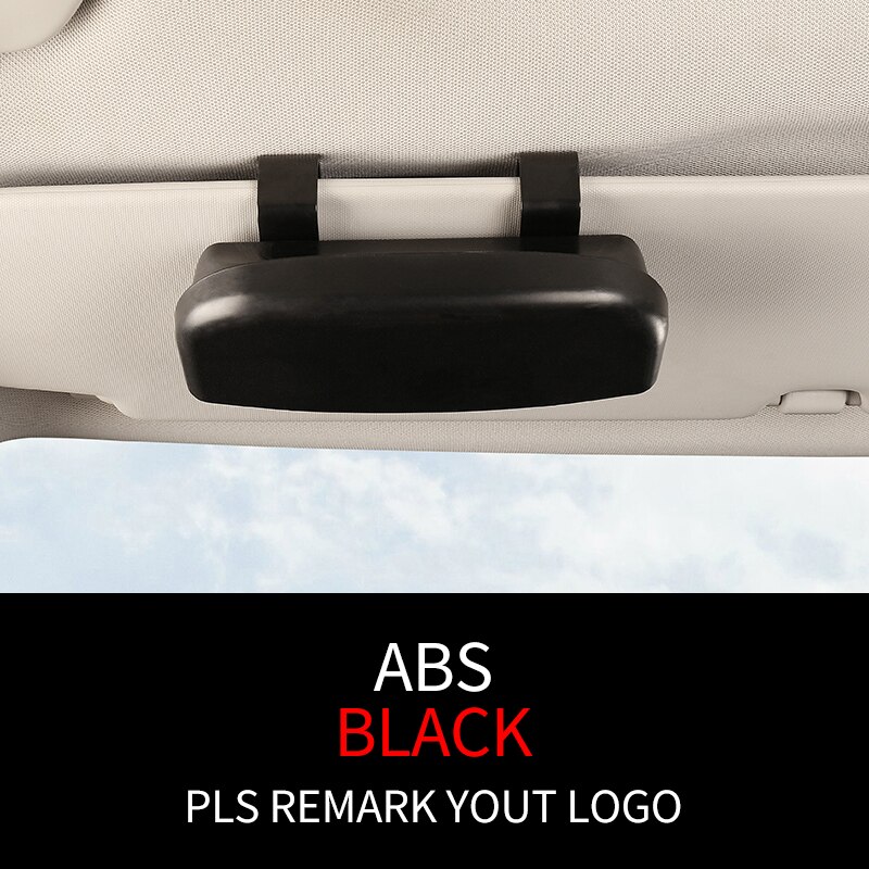 JNNJ Sunglasses Holder For Car Sun Visor, Auto Eyeglasses Organizer Box, Universal Automotive Glasses Holder With Magnetic Closure, Auto Visor Accessories, Apply To All Car Models(Beige