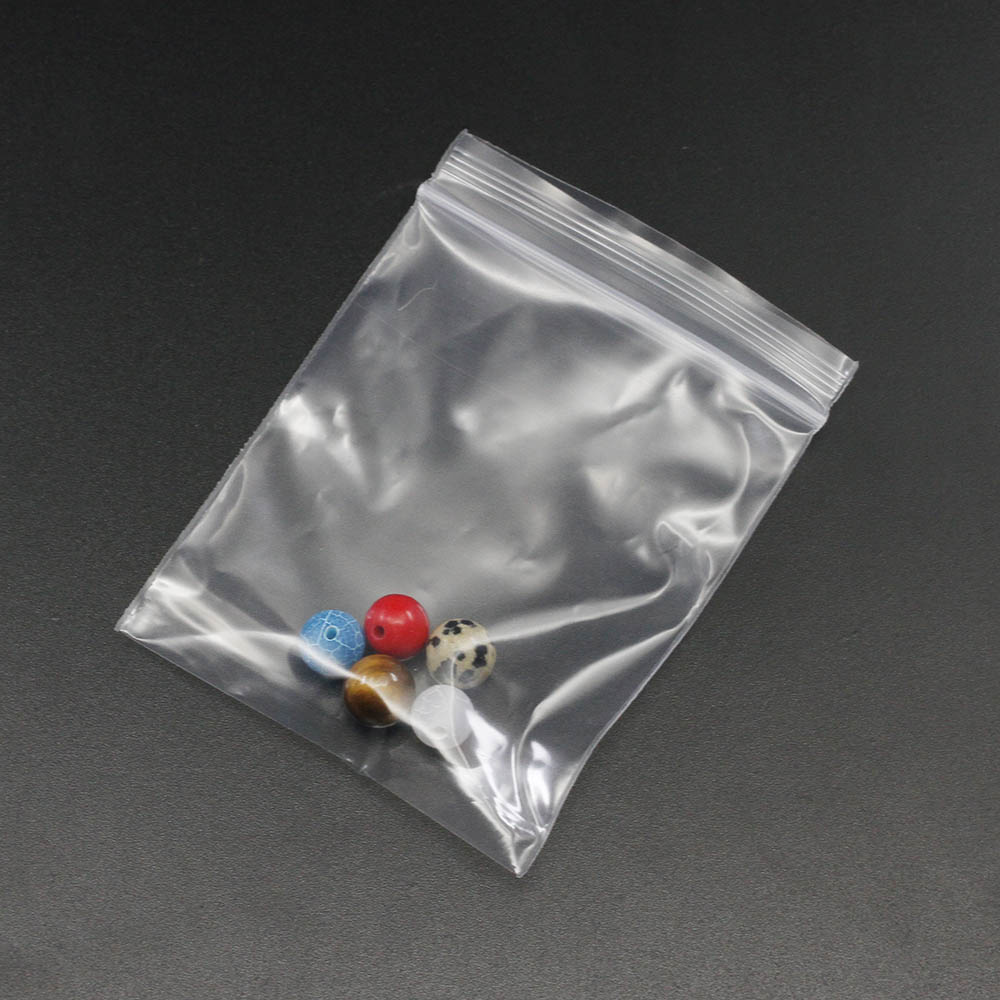 30-100 Pz/pacco 4*6/5*7/6*8/7*10 cm di Spessore Sacchetti di Plastica Poly Trasparente Imballaggio Dei Monili Blocco Zip Richiudibile Per Il Creazione di Gioielli FAI DA TE
