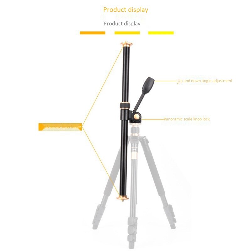 61Cm/24Inch Statief Boom Cross Extension Arm Horizontale Staaf Camera Mount Draaibare Center Kolom Fotografie Accessoire