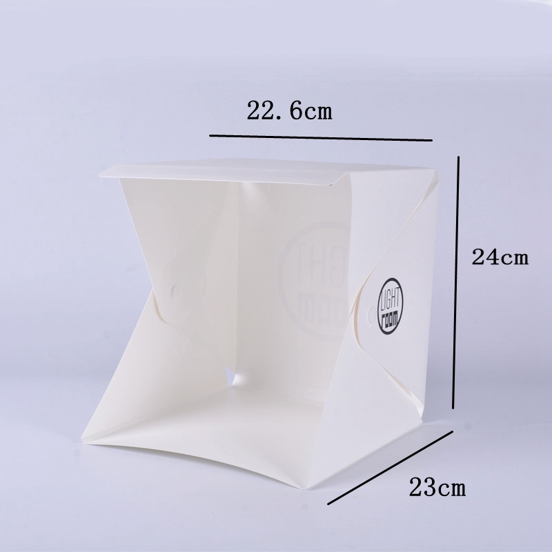 Baolyda Draagbare Vouwen Mini Lightbox Fotografie LED Light Room Photo Studio Light Tent Soft Box Achtergronden voor Digitale Camera