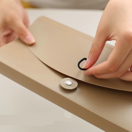 Classified Sorter Document Bag PVC Bag Multi Pocket File Folder Organizer For Document Invoice Bills