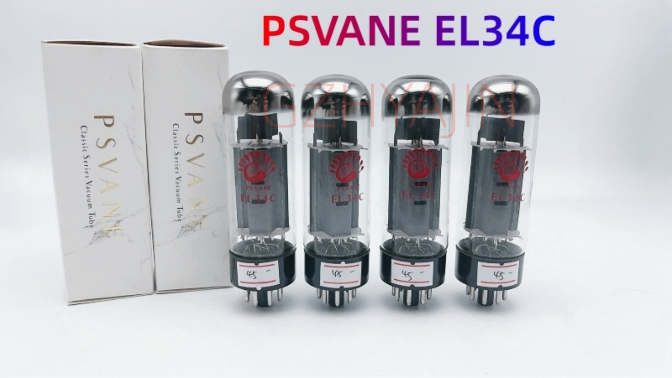 PSVANE Tube EL34C Original Factory Matched Pair Replace EL34 6CA7 6L6 for Vacuum Tube Amplifier HIFI Amp Audio
