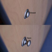 Deur Kast Drukknop Lock Meubels Kit 5Pcs Vangst Lock Klink Knop