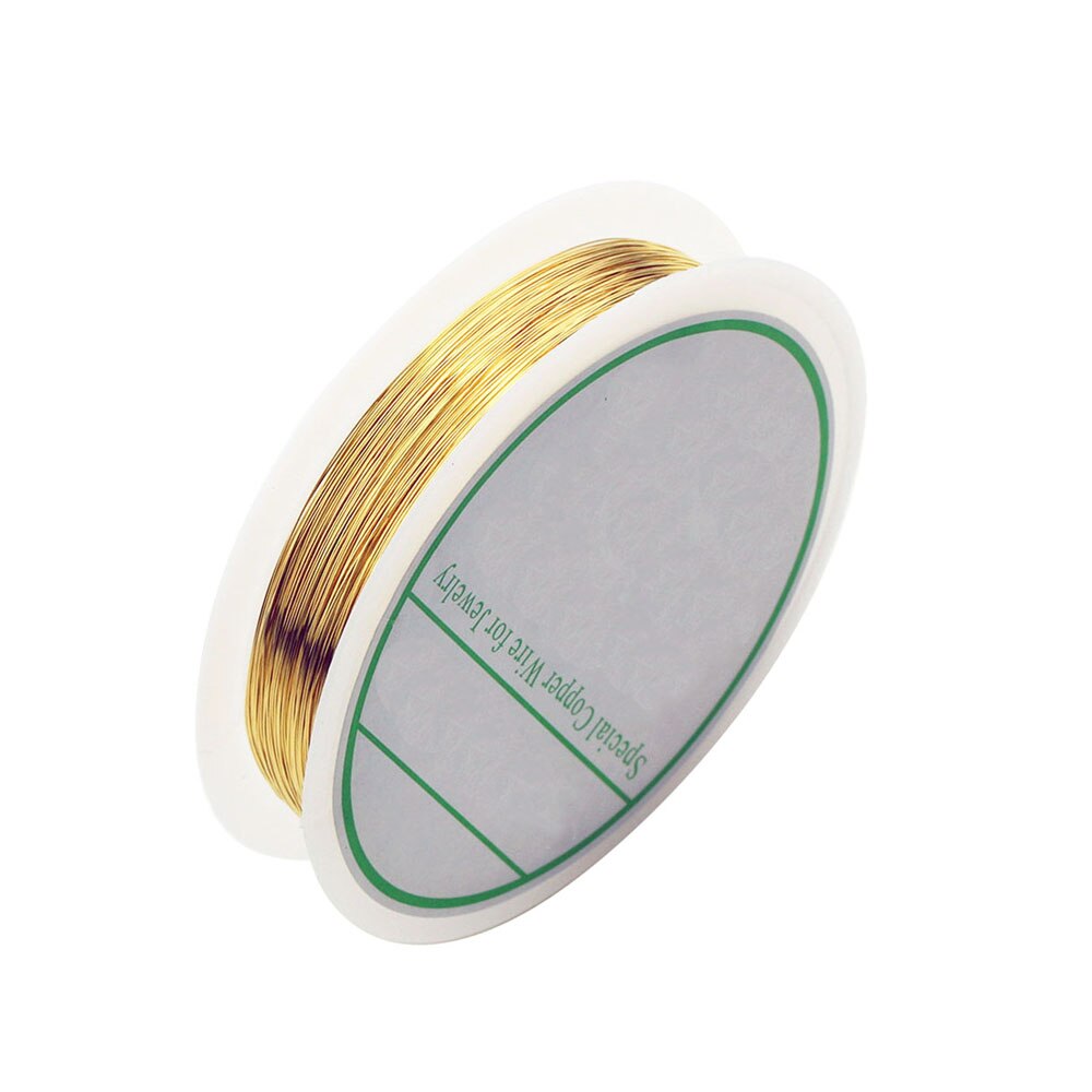 20m/ rullar 0.2mm koppartråd metalltråd för smycken pärlstav tråd gör det själv armband halsband gör tråd sytillbehör