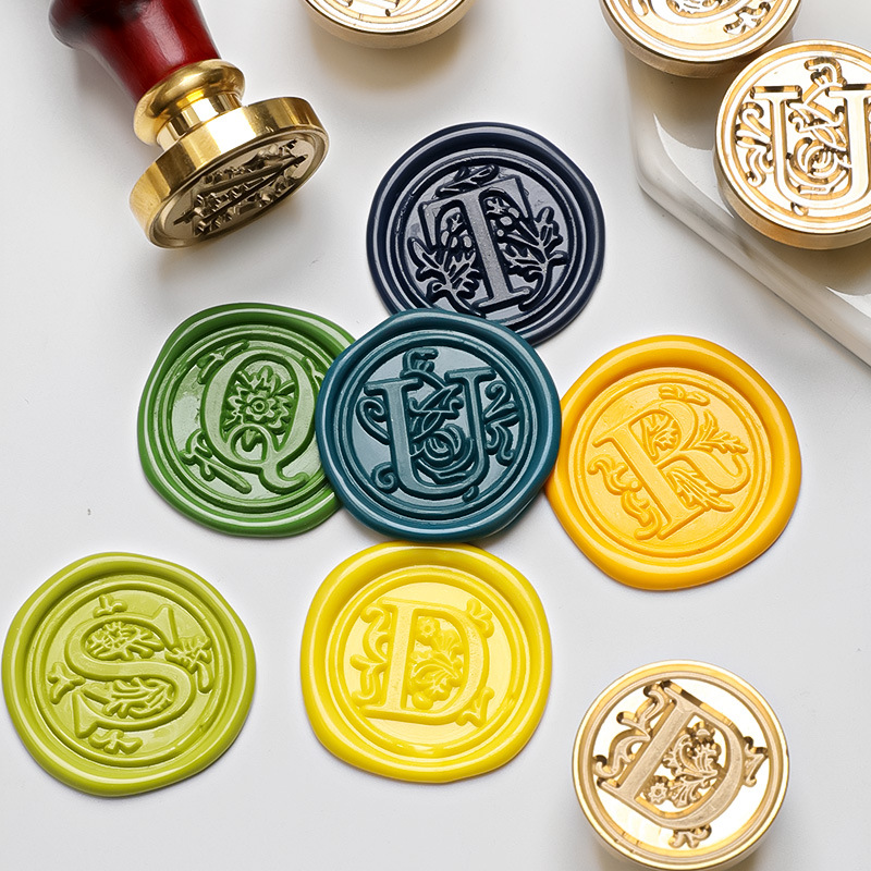 Cera de sellado para sello, kit de sellos Retro con letras, sellos de silicona para uñas, logo para álbum de recortes, juego de impresión surgut, jabones artesanales de boda