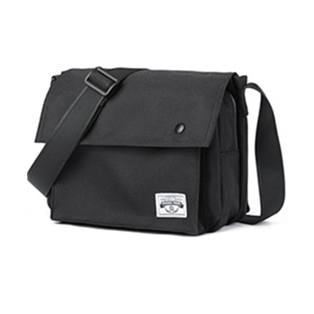 2020 na moda masculina bolsa de ombro à prova dwaterproof água simples moda saco do mensageiro dos homens casual saco do mensageiro dos esportes saco da juventude saco de escola: black S
