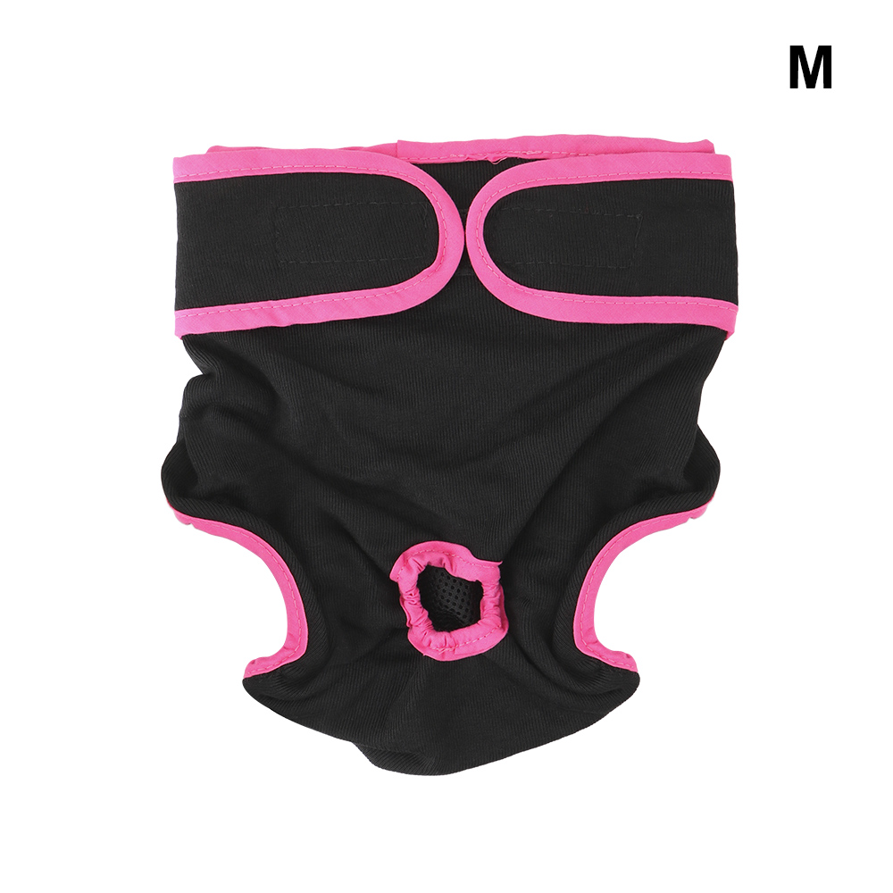 Puppy Diaper Female Dog Shorts Pet Underwear For Small Meidium Size Dogs Physiological Pants Pet Products: Black (M)