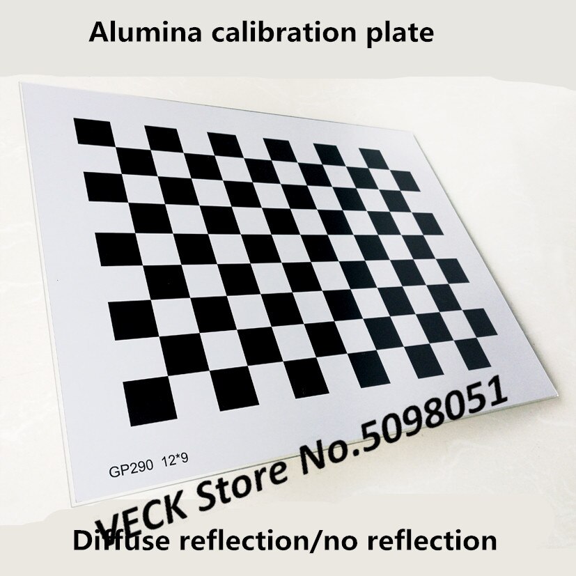Checkerboard Alumina Calibration Plate Diffuse Reflection Opacity Square Array 12*9mm Check Visual Optical Correction Board