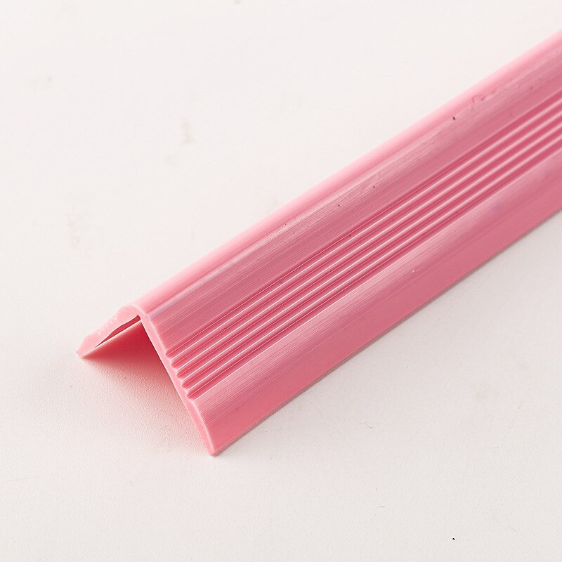 Protezione per bordi autoadesivi in PVC morbido protezione per bordi striscia per paraurti protezione per angoli a parete protezione per bordi anti-collisione: Colore rosa