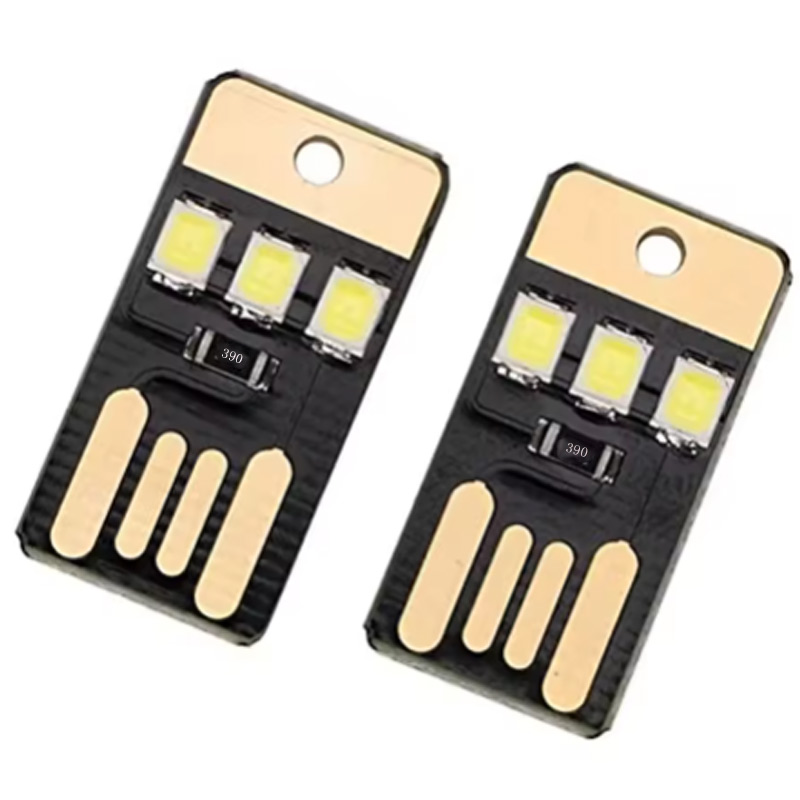20 stuks ultradunne mini usb led-lampjes, computerlamp, powerbank, draagbare usb-lamp met hoge lichtintensiteit, aanraakschakelaar, nachtlampje