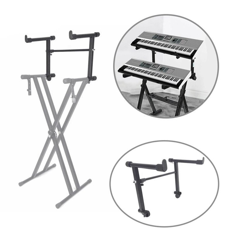 Support de Piano électronique noir, rehausseur réglable, Support de clavier monture de Support