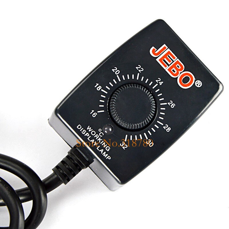 JEBO-calentador de agua sumergible de acero inoxidable para acuario, termostato ajustable automático para tanque de peces, 300W, 200W, 100W